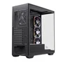 Einarex S700 RGB Caja Semitorre con Vidrio Templado y 4 Ventiladores, Negra
