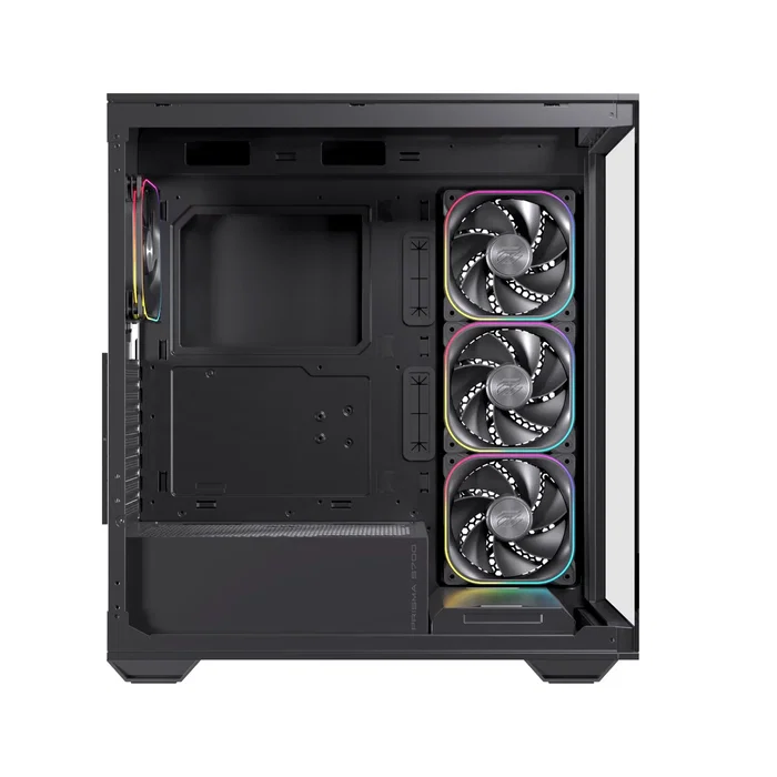 Einarex S700 RGB Caja Semitorre con Vidrio Templado y 4 Ventiladores, Negra