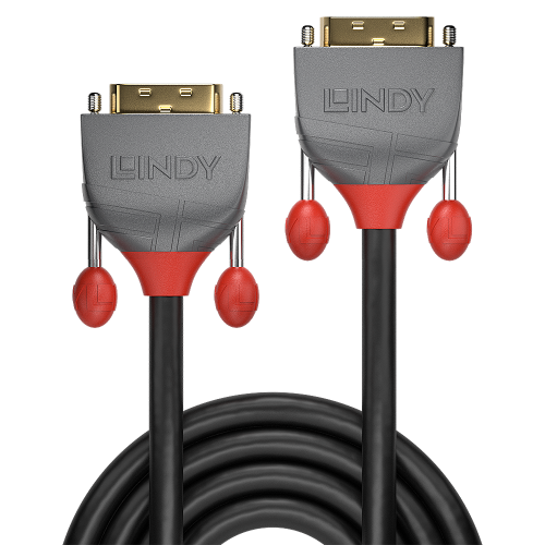 Lindy Cable DVI-D 36227, 15 metros, Dual Link, DVI-D Macho a DVI-D Macho, Máx. 2560x1600, Negro