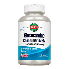 KAL Glucosamina, Condroitina y MSM 90 Cápsulas - Soporte para Articulaciones y Movilidad