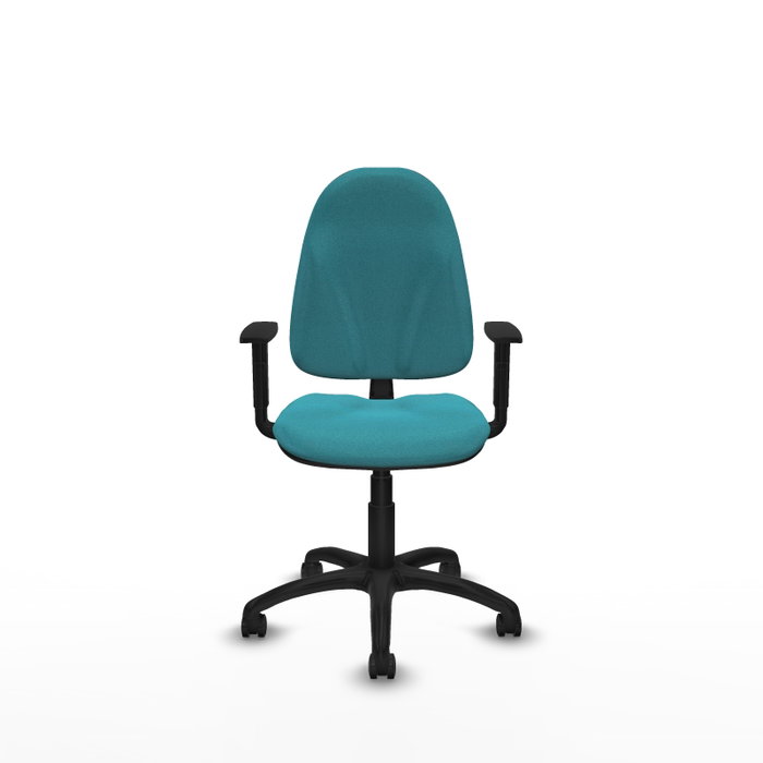 PIQUERAS Y CRESPO Silla de oficina Algarra, Tela Turquesa, Brazos 1D, Ruedas para Parqué PIQUERAS Y CRESPO Silla de oficina Algarra, Tela Turquesa, Brazos 1D, Ruedas para Parqué