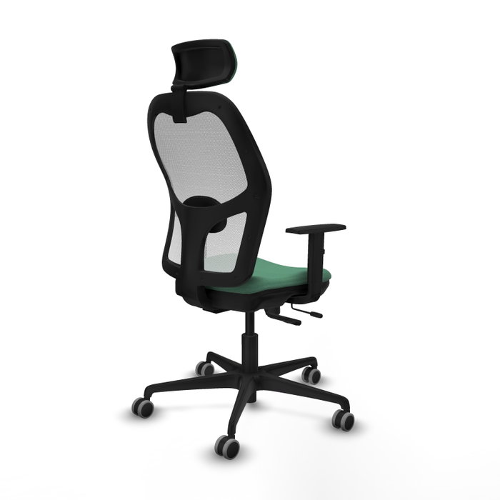 PIQUERAS Y CRESPO Silla de oficina Jorquera Verde esmeralda y Blanco