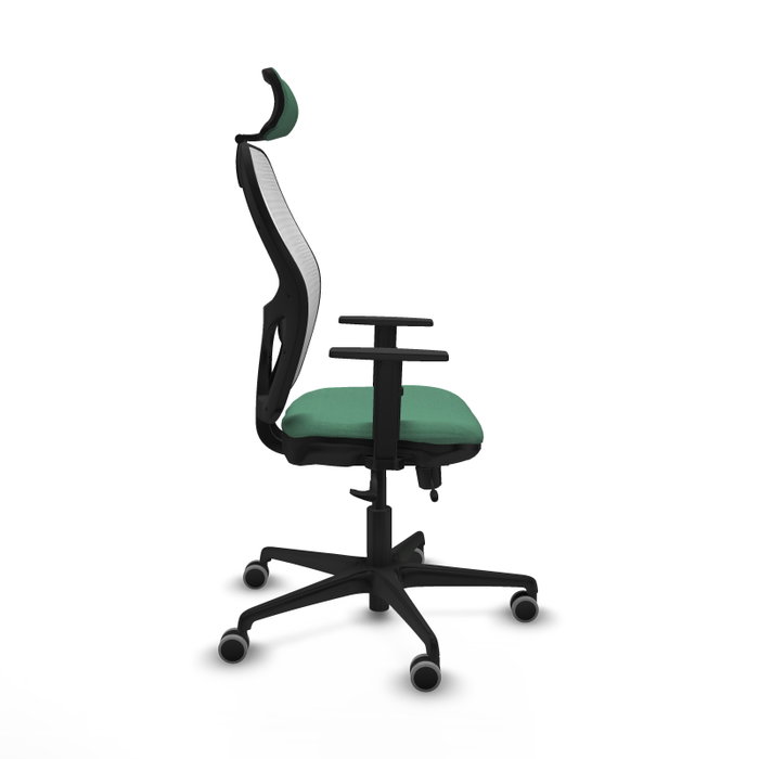 PIQUERAS Y CRESPO Silla de oficina Jorquera Verde esmeralda y Blanco