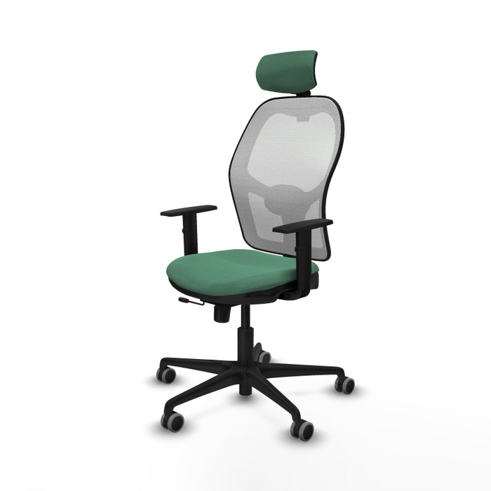 PIQUERAS Y CRESPO Silla de oficina Jorquera Verde esmeralda y Blanco