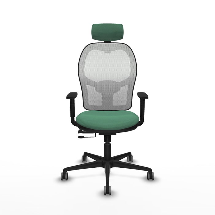 PIQUERAS Y CRESPO Silla de oficina Jorquera Verde esmeralda y Blanco