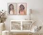 DKD Home Decor Cuadro Lienzo Cristal Mujer Surtido de 2 Modelos (4 Piezas)