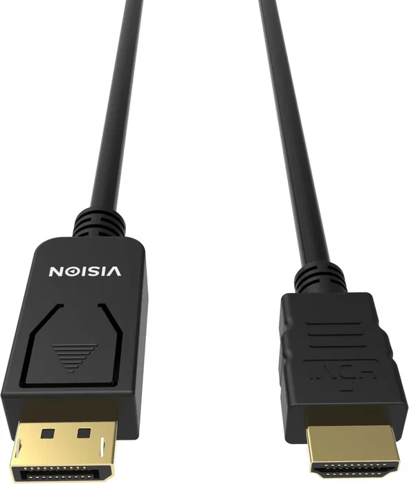 Vision Cable Adaptador DisplayPort 1.3 a HDMI 2.0 1 m - 4K 60Hz, 3840x2160 Pixeles, Conectores Macho, Dorados, Ref. 1MDPHDMI/BL