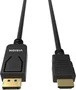 Vision Cable Adaptador DisplayPort 1.3 a HDMI 2.0 1 m - 4K 60Hz, 3840x2160 Pixeles, Conectores Macho, Dorados, Ref. 1MDPHDMI/BL