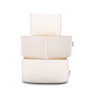 Aberto Design Set Organizador de Escritorio 6268, Organizador de Fieltro para Oficina, Juego de 3 Piezas, Color Crema