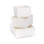 Aberto Design Set Organizador de Escritorio 6268, Organizador de Fieltro para Oficina, Juego de 3 Piezas, Color Crema
