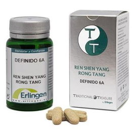 ERLINGEN Base Definido 6A - Complemento Alimenticio de 60 Comprimidos con Ginseng, Astrágalo y Plantas Tradicionales Chinas para el Bienestar