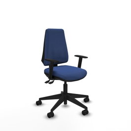 PIQUERAS Y CRESPO Silla de oficina Elche Azul marino con mecanismo Asincro