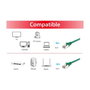 Equip Cable de Red Cat6a S/FTP 2xRJ45 25.00m Verde