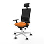 PIQUERAS Y CRESPO Silla de oficina Horna Naranja y Negro