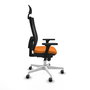 PIQUERAS Y CRESPO Silla de oficina Horna Naranja y Negro