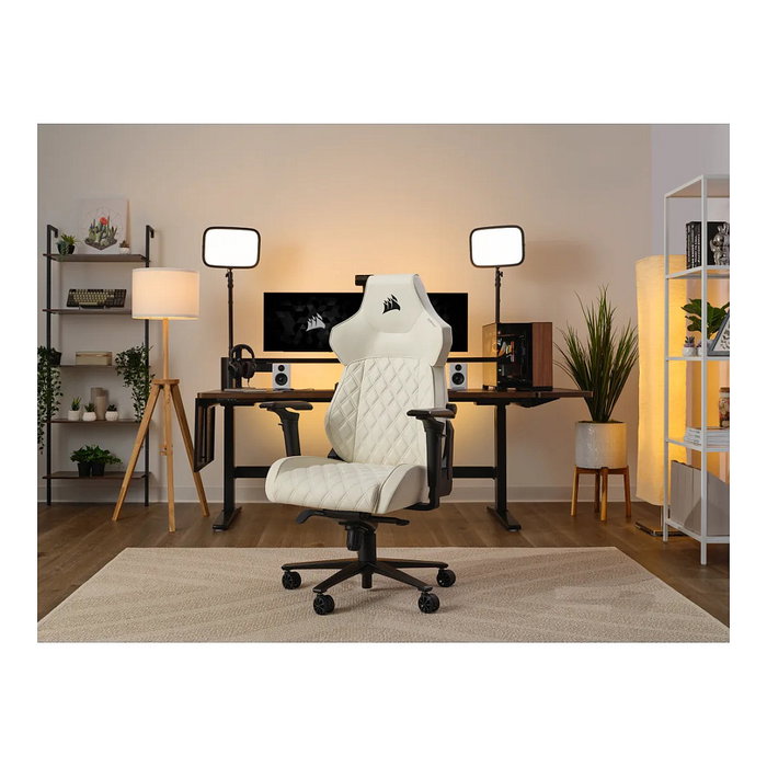 Corsair TC500 LUXE Silla Gaming para PC (Color Negro/Beige) - Reclinable 160°, Reposabrazos 3D Ajustables, Respaldo y Asiento Tapizados, Soporta hasta 120 kg Corsair TC500 LUXE Silla Gaming para PC (Color Negro/Beige) - Reclinable 160°, Reposabrazos 3D Ajustables, Respaldo y Asiento Tapizados, Soporta hasta 120 kg