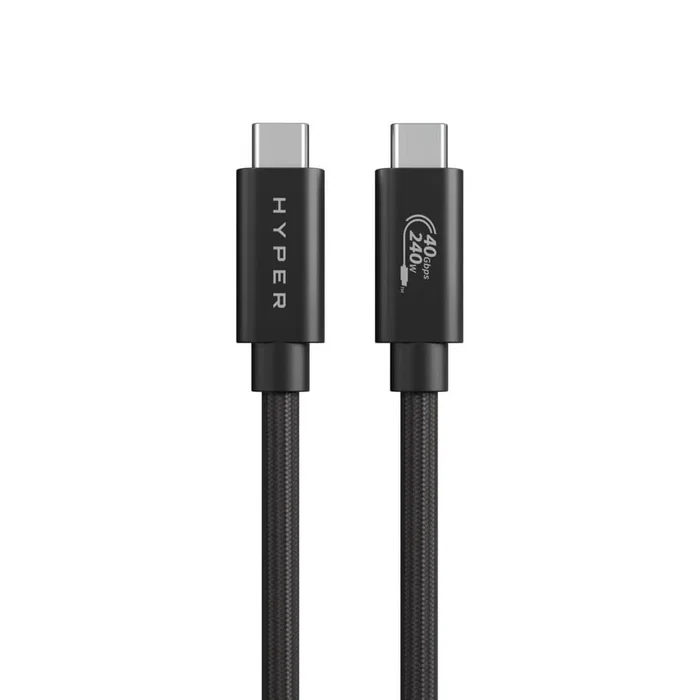 HYPER HyperDrive Next Cable USB USB-C Macho a USB-C Macho USB4 40 Gbit/s 240 W Negro 1.2 m