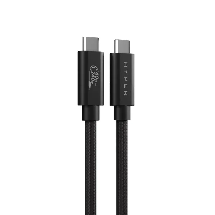 HYPER HyperDrive Next Cable USB USB-C Macho a USB-C Macho USB4 40 Gbit/s 240 W Negro 1.2 m