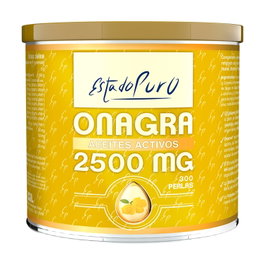 Estado Puro Onagra 2500 mg 300 Perlas Complemento Alimenticio Ácidos Grasos Omega 6 y Vitamina E