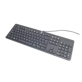 HP Teclado 125 Wired reacondicionado, Español QWERTY, Negro