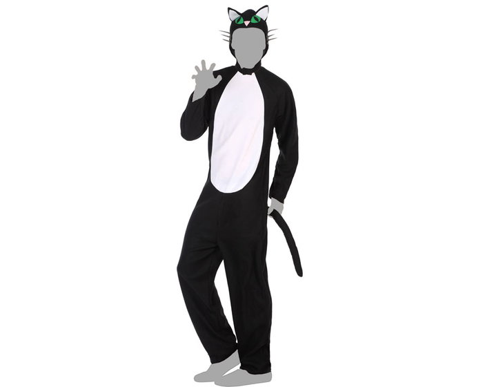 Disfraz Gato Hombre Adulto Negro XL