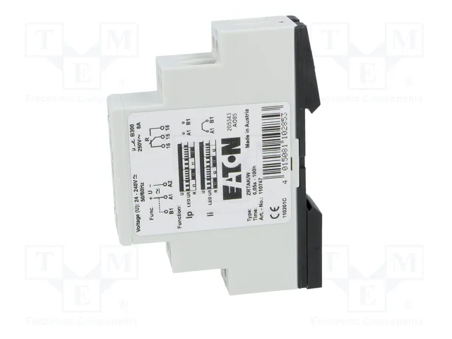 EATON ELECTRIC Relé de tiempo SPDT 24-240VAC/DC 250VAC/8A