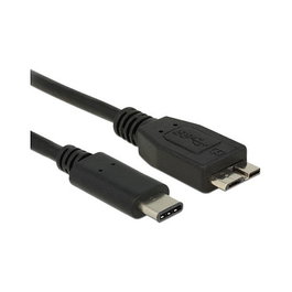 DeLOCK Cable USB 3.2 Gen 2 de USB Type-C a Micro-USB B, 0,5 m, Negro