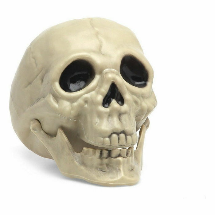 Atosa Calavera Blanca Decorativa Halloween 17.5x12x14 cm