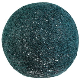 Home Deco Factory Pantalla de Lámpara Tejida, Color Azul, Diámetro 30 cm para Colgar o Apoyar, Decoración Hogar