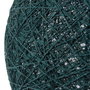 Home Deco Factory Pantalla de Lámpara Tejida, Color Azul, Diámetro 30 cm para Colgar o Apoyar, Decoración Hogar