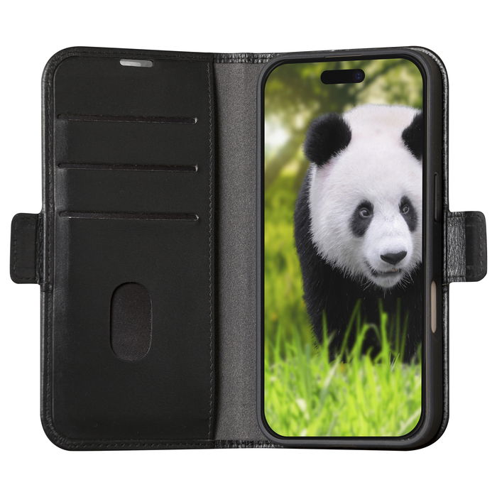 dbramante1928 COPENHAGEN_3 Funda Folio de Cuero Negro para iPhone 16 ProMax con Soporte y 3 Bolsillos para Tarjetas dbramante1928 COPENHAGEN_3 Funda Folio de Cuero Negro para iPhone 16 ProMax con Soporte y 3 Bolsillos para Tarjetas