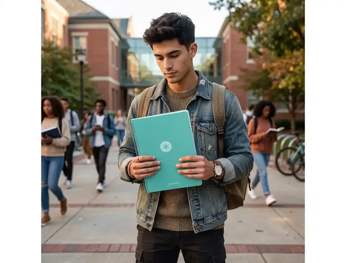 Antartik A4 Foam - Cuaderno Espiral Tapa Foam Color Menta, 80 Hojas Cuadriculado 4mm con Margen, 90 g/m², Formato A4 (210x297 mm)