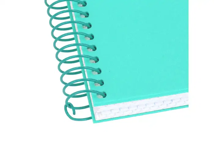 Antartik A4 Foam - Cuaderno Espiral Tapa Foam Color Menta, 80 Hojas Cuadriculado 4mm con Margen, 90 g/m², Formato A4 (210x297 mm)