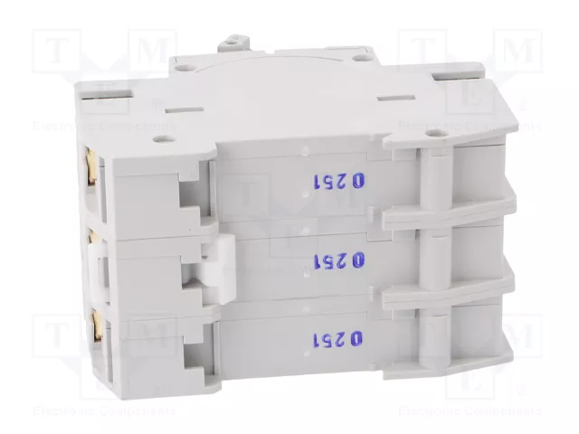 ETI POLAM Interruptor de fusible D01 de 16A 400VAC para raíl DIN de 3 polos