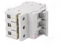 ETI POLAM Interruptor de fusible D01 de 16A 400VAC para raíl DIN de 3 polos