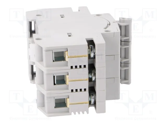 ETI POLAM Interruptor de fusible D01 de 16A 400VAC para raíl DIN de 3 polos