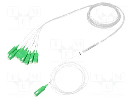 QOLTEC Divisor de fibra óptica SC/APC a SC/APC x8, 1,5m