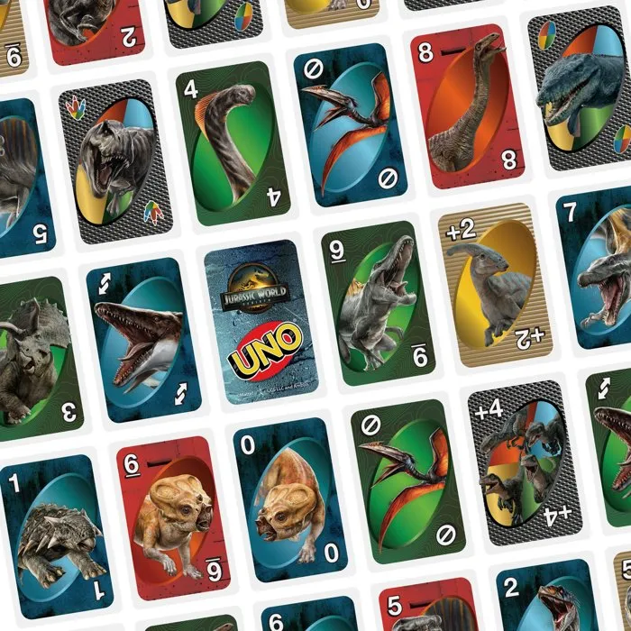 Mattel UNO Jurassic World: El Renacer Juego de Cartas