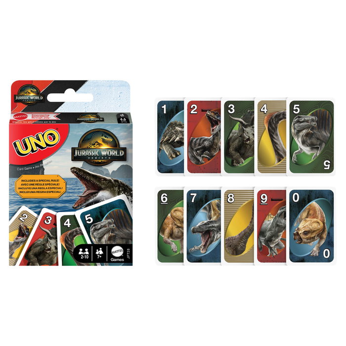 Mattel UNO Jurassic World: El Renacer Juego de Cartas