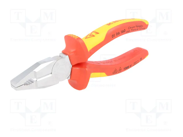 KNIPEX Alicates universales con aislamiento, 160 mm