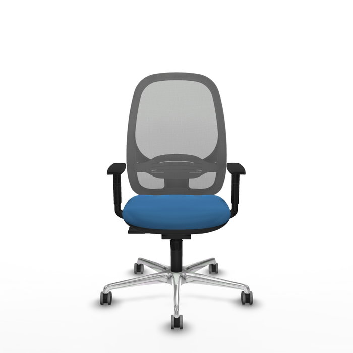PIQUERAS Y CRESPO Silla de oficina Cilanco con mecanismo Sincro Azul claro y Gris PIQUERAS Y CRESPO Silla de oficina Cilanco con mecanismo Sincro Azul claro y Gris