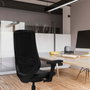 PIQUERAS Y CRESPO Silla de oficina Mardos con mecanismo Sincro/Traslack Crema y Negro