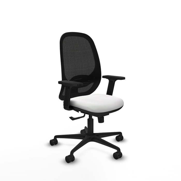 PIQUERAS Y CRESPO Silla de oficina Cilanco con mecanismo Sincro, Blanco y Negro PIQUERAS Y CRESPO Silla de oficina Cilanco con mecanismo Sincro, Blanco y Negro