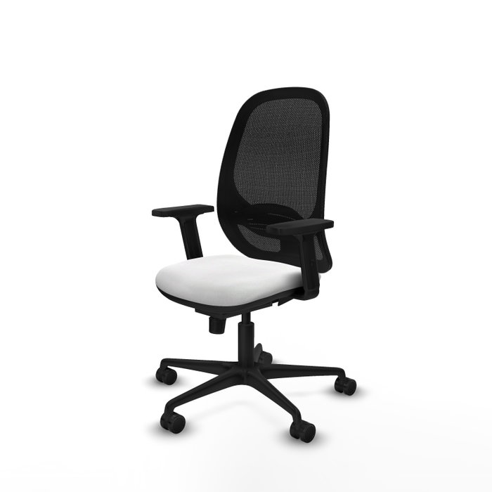 PIQUERAS Y CRESPO Silla de oficina Cilanco con mecanismo Sincro, Blanco y Negro PIQUERAS Y CRESPO Silla de oficina Cilanco con mecanismo Sincro, Blanco y Negro