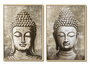DKD Home Decor Cuadro Lienzo Buda Surtido de 2 Piezas 70x3,5x100 cm