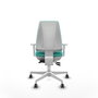 PIQUERAS Y CRESPO Silla de oficina Elche color Turquesa con mecanismo Asincro