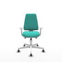 PIQUERAS Y CRESPO Silla de oficina Elche color Turquesa con mecanismo Asincro