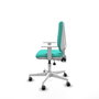 PIQUERAS Y CRESPO Silla de oficina Elche color Turquesa con mecanismo Asincro
