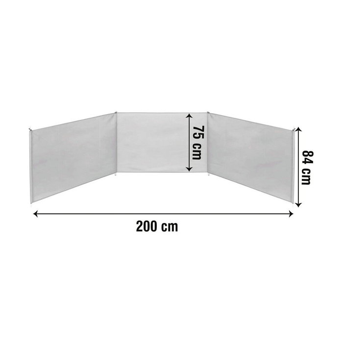 Color Baby Paravientos con Protección UVA 200x75x84 cm Color Baby Paravientos con Protección UVA 200x75x84 cm