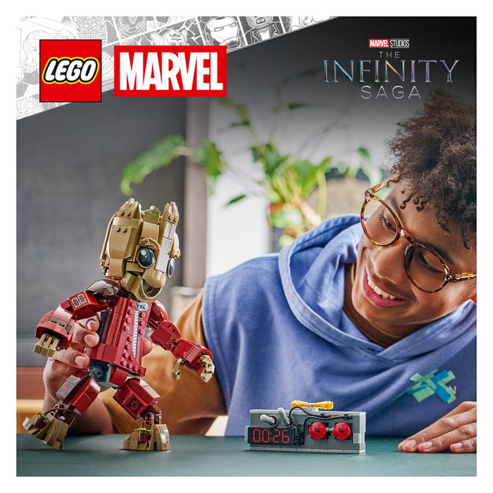 LEGO Marvel Groot con Traje de Saqueador 76341